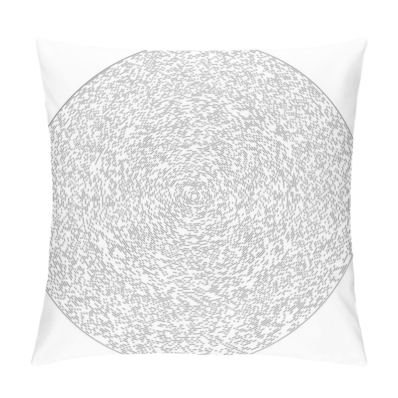 Personality  Random Concentric Segmented Circles.  Pillow Covers