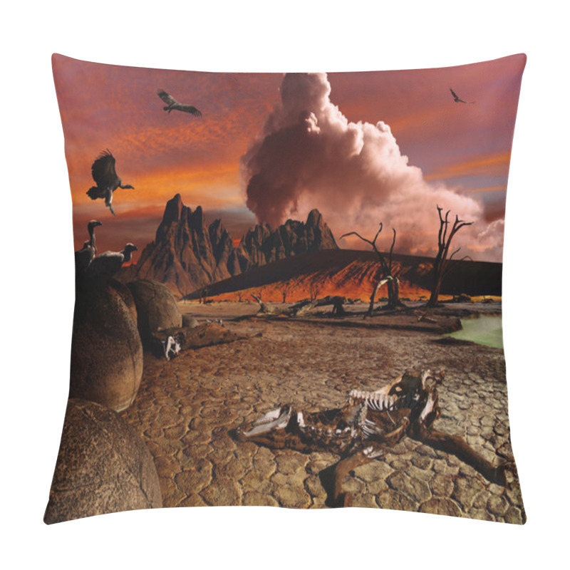 Personality  Apocalyptic Fantasy Landscape Pillow Covers