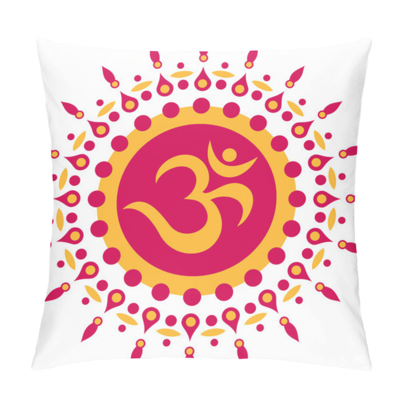 Personality  Om Sun Mandala Pillow Covers