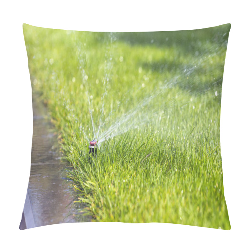 Personality  Underground Sprinkler System  Watering Park Lawn  Pillow Covers