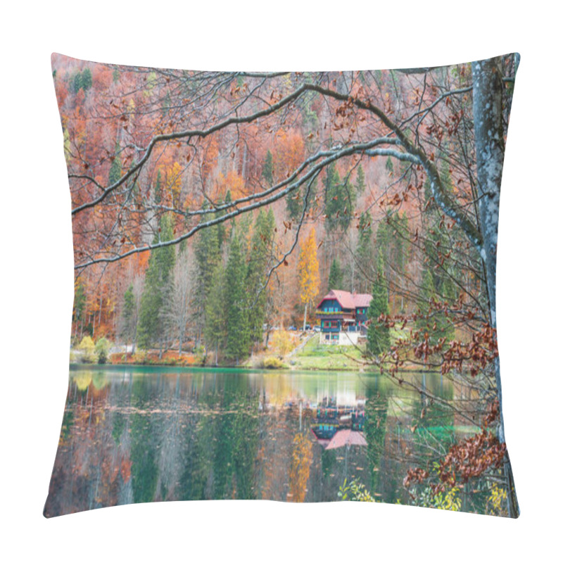 Personality   Beautiful  Lower Lake Of Fusine In Friuli, Italy Pillow Covers