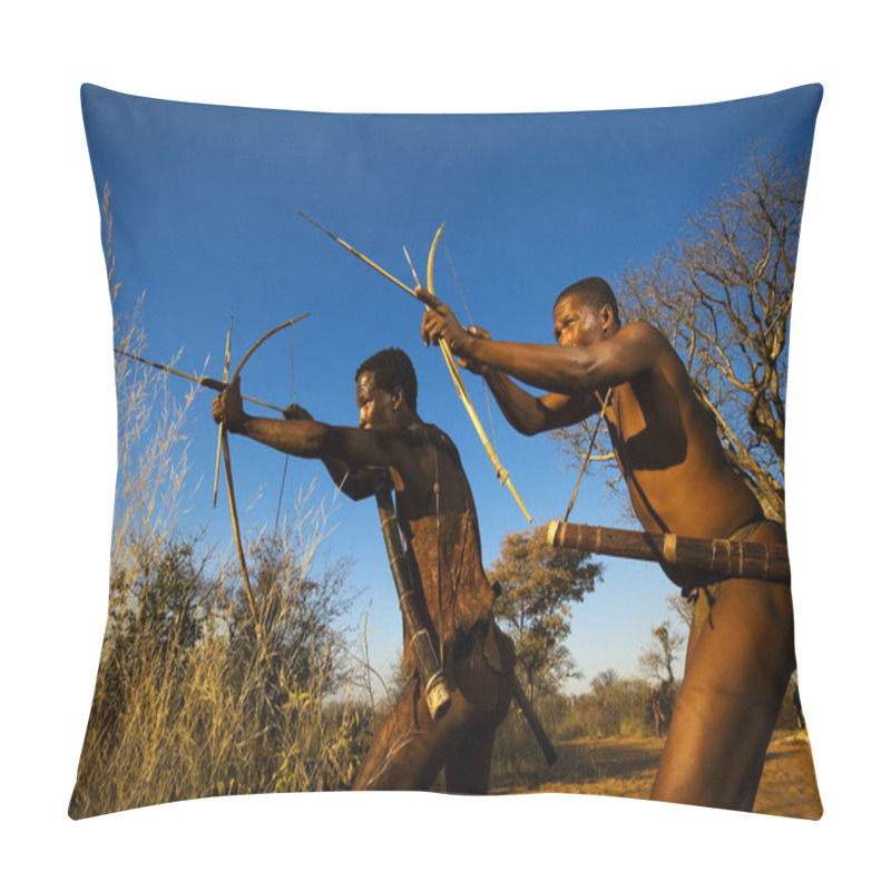 Personality  Bushmen Simulating A Hunt At Grashoek Pillow Covers