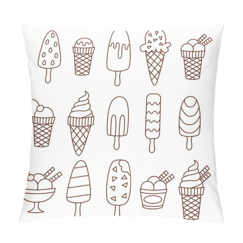 Personality  Ice Creams Seamless  Pattern Pillow Covers