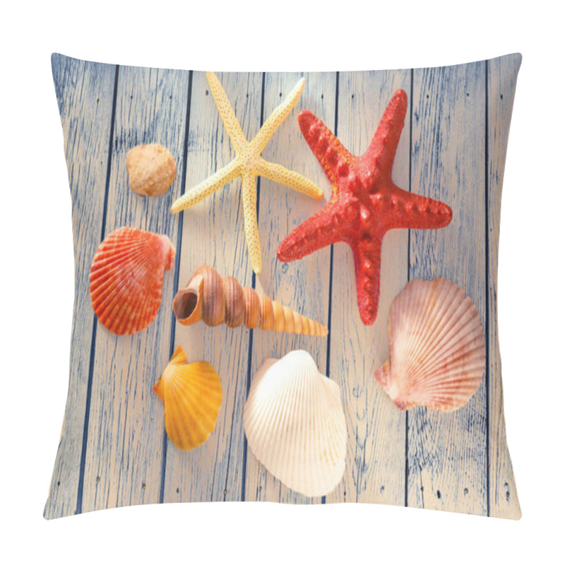 Personality  Collection Of Sea Shells And Stars Pillow Covers