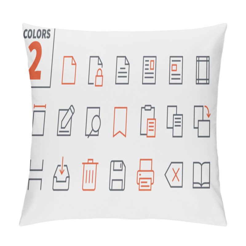 Personality  Edit Text Pixel Icons Set, Vector Pillow Covers