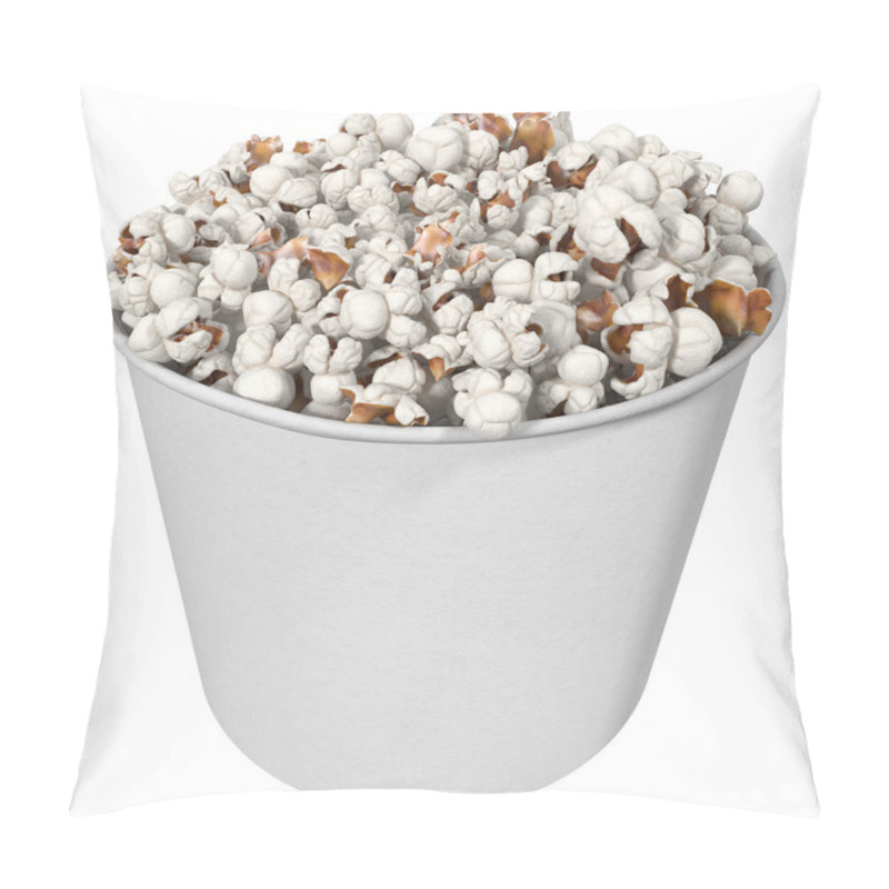 Personality  White Glass With Popcorn, 3d Illustration Pillow Covers