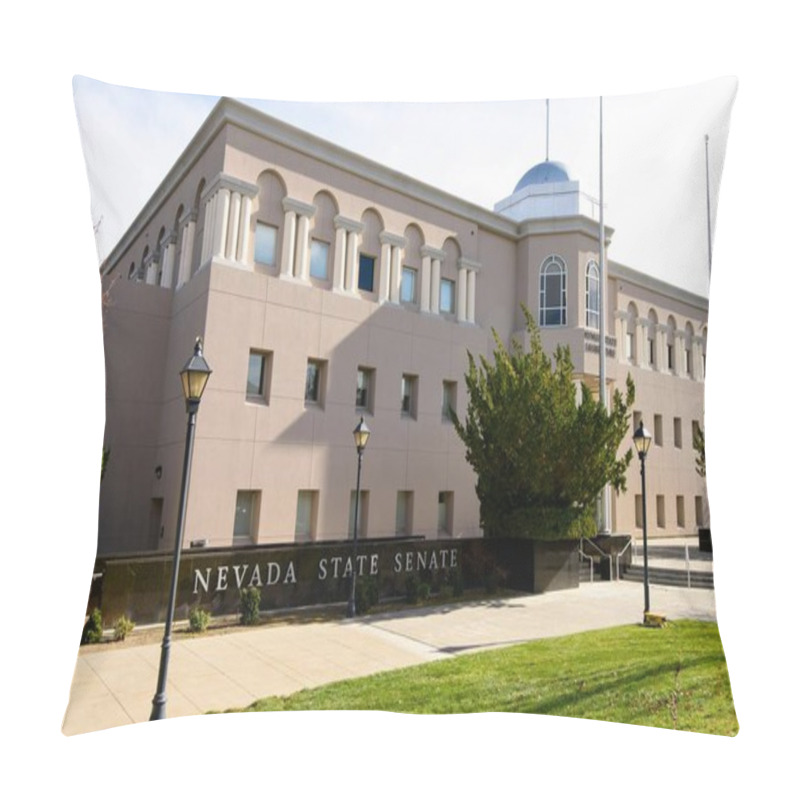 Personality  4K Image: Nevada State Building, Carson City | Landmark Architecture In High Resolution Pillow Covers