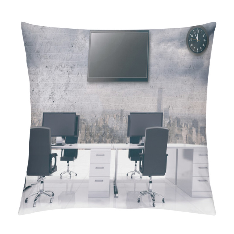 Personality  Composite Image Of Office Furniture Pillow Covers