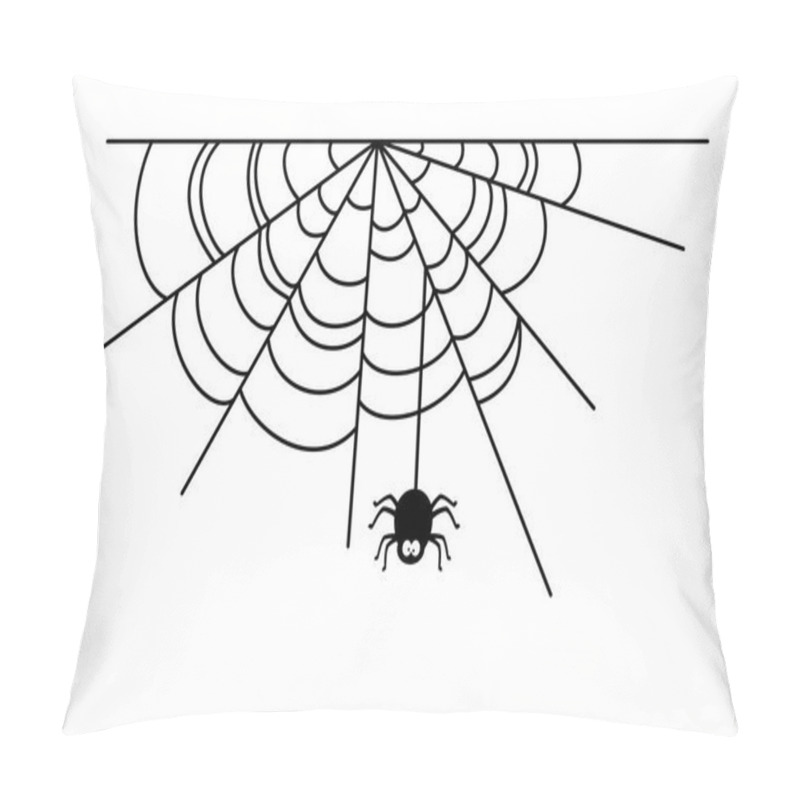 Personality  Spiderweb Vector Illustration Set Pillow Covers