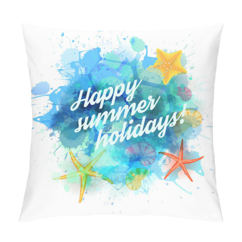 Personality  Summer Vacation Background Pillow Covers