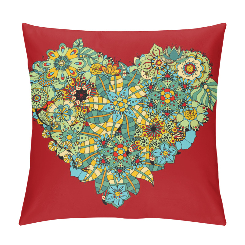 Personality  Heart Doodle Pillow Covers