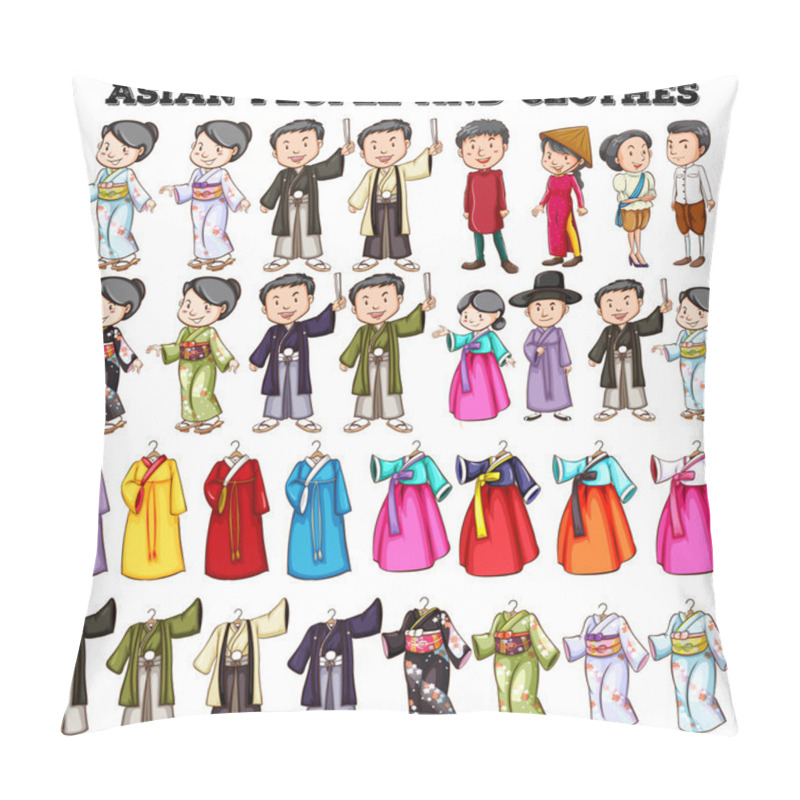 Personality  Asian People And Clothes Pillow Covers