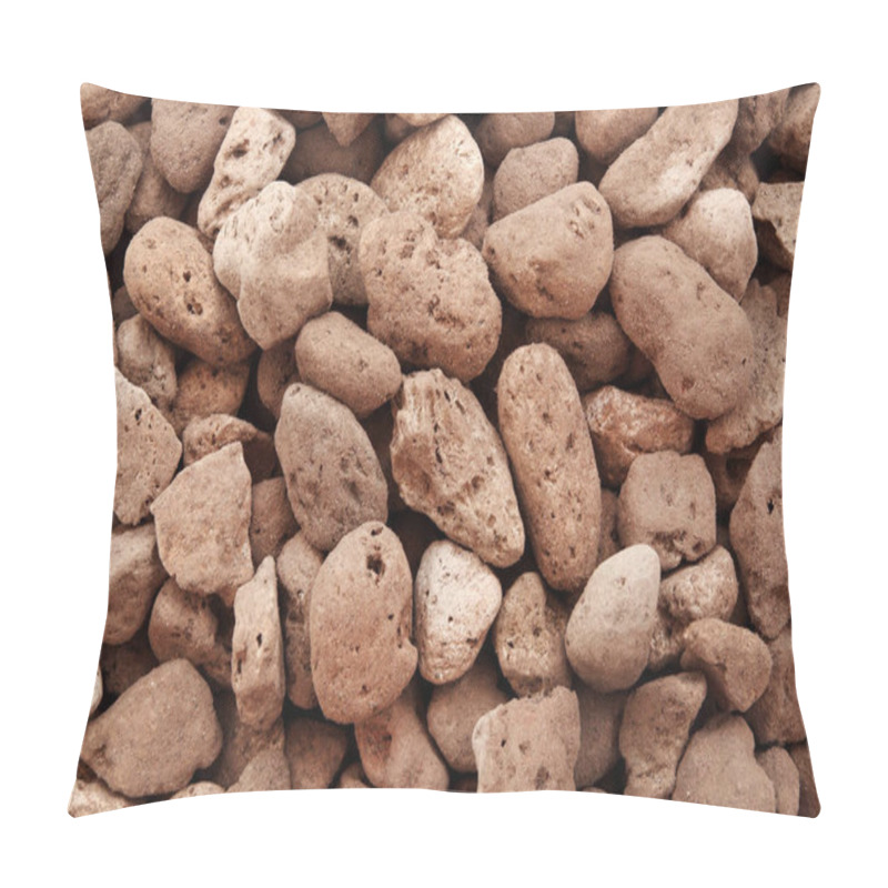 Personality  Top View Of Pumice Stone For Potting Cactus Or Succulent And Ornamental Plant. Pillow Covers