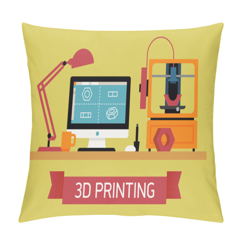 Personality  Cool Concept Of 3D Printing Pillow Covers