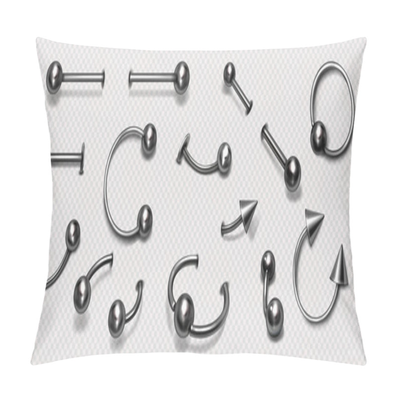 Personality  Set Of Piercing Jewelry, Pierce Rings, Barbell Pillow Covers