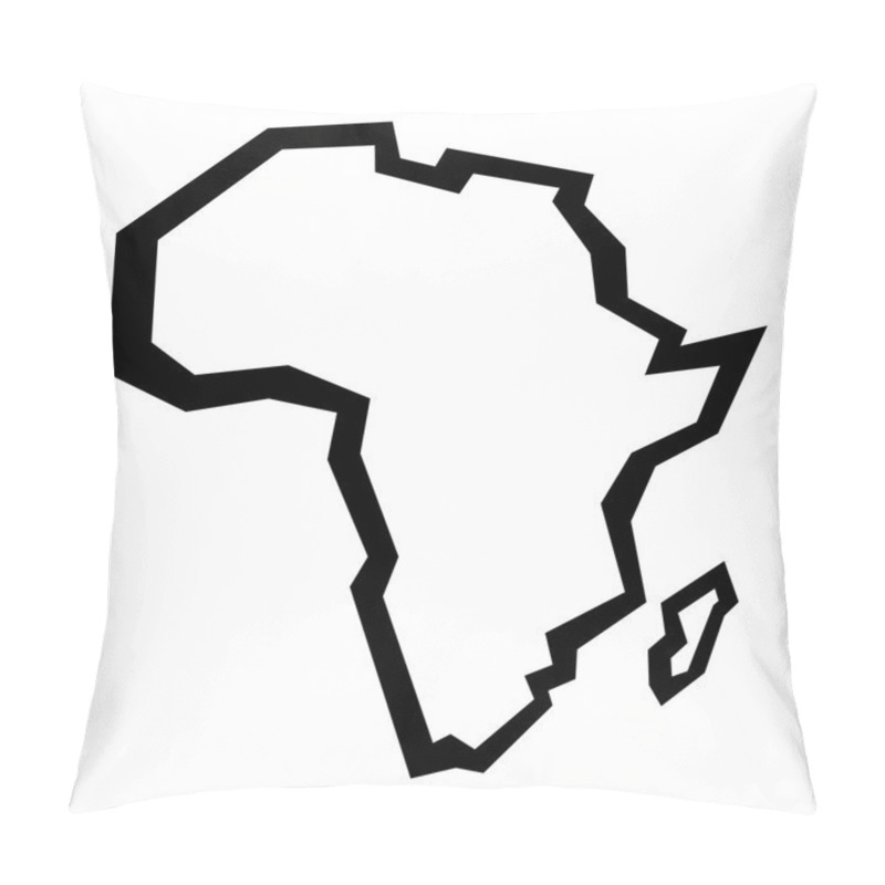 Personality  Map Of Africa Pillow Covers