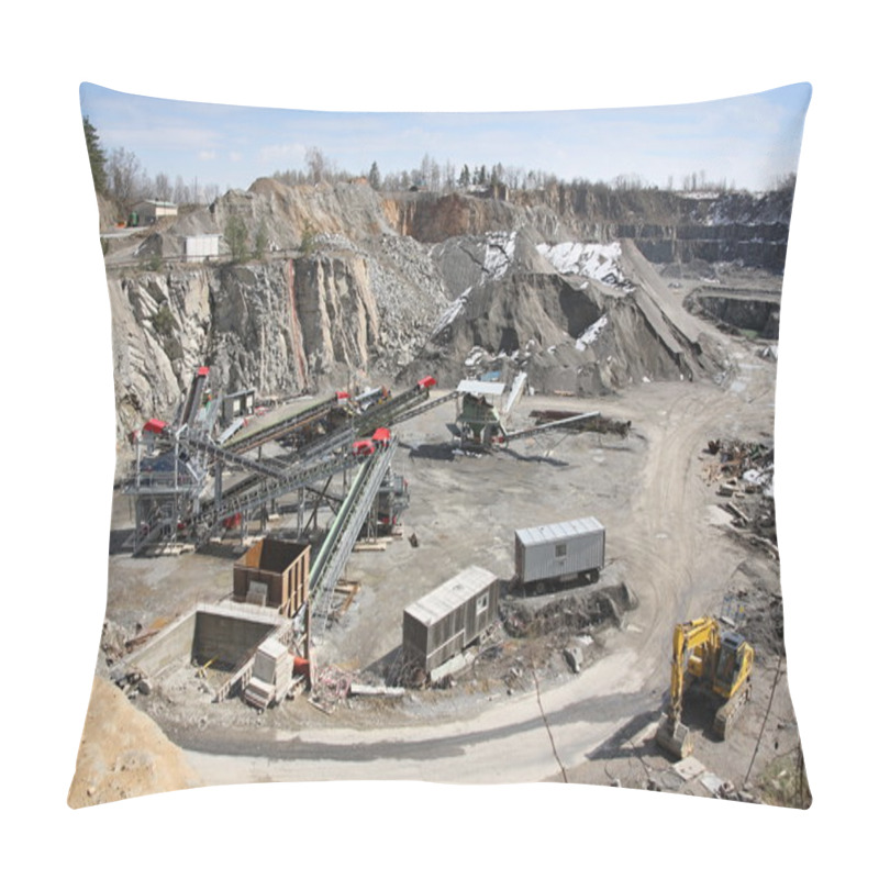 Personality  Mining In The Quarry Pillow Covers