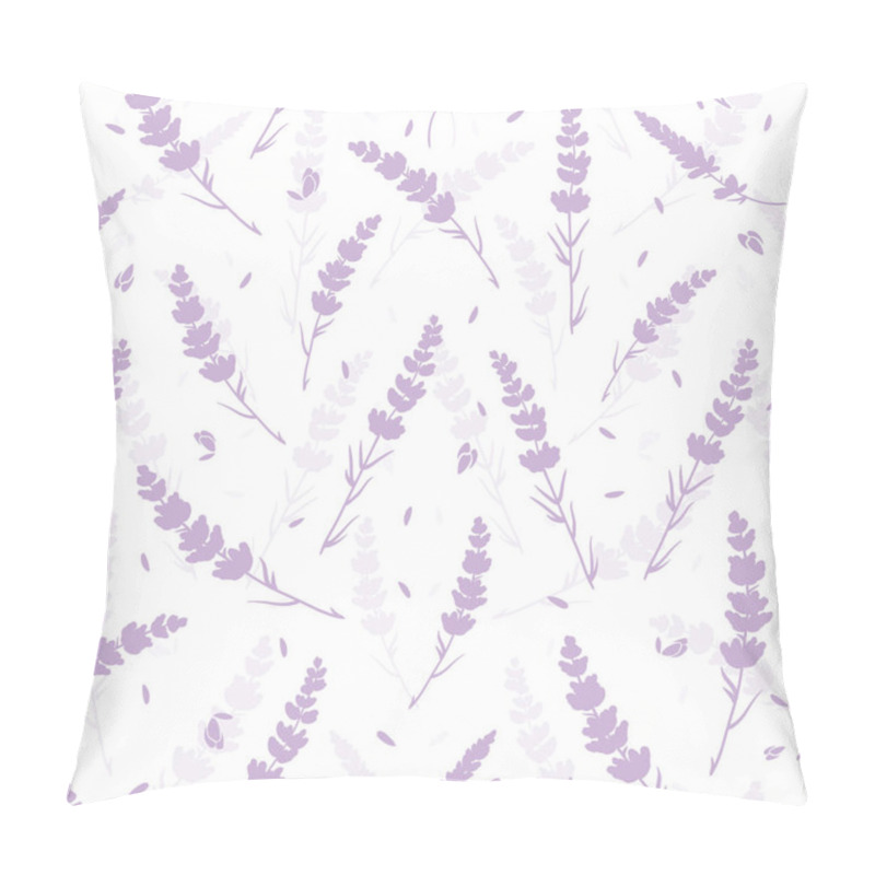 Personality  Lavender Flowers Light Purple Repeat Pattern. Pillow Covers