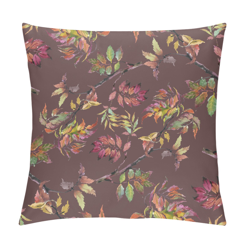 Personality  Background With Autumn Leaves Pillow Covers