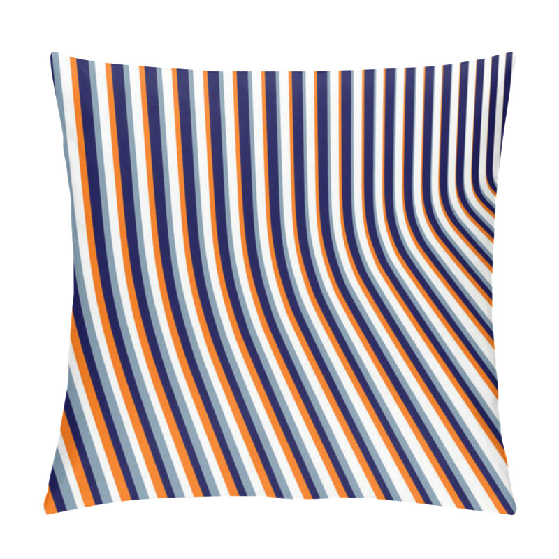 Personality  Abstract 3D Trendy Modern Lines In Perspective Vector Background Pillow Covers