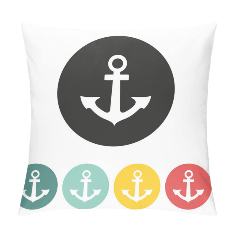 Personality  Anchor Icon. Pillow Covers