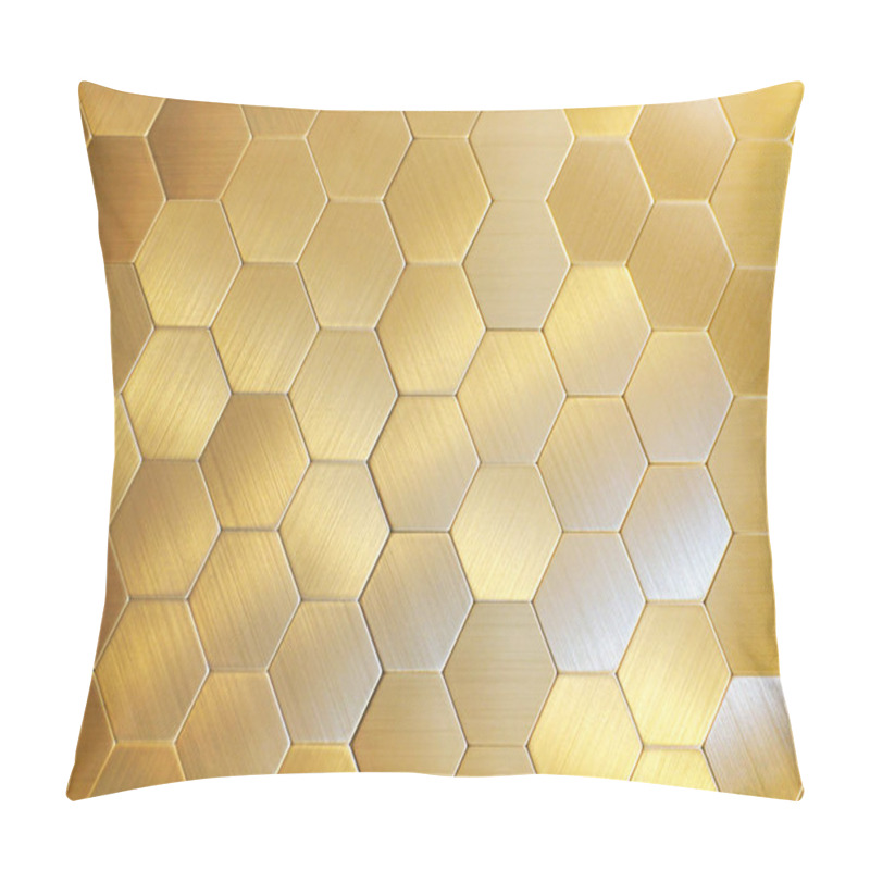 Personality  Gold Hexagons, There Are A Lot Of Figures Pillow Covers