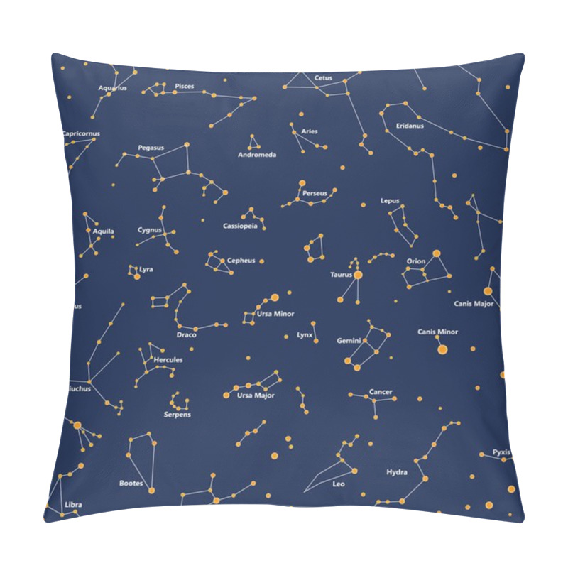 Personality  Constellation Sky Night Pattern Pillow Covers