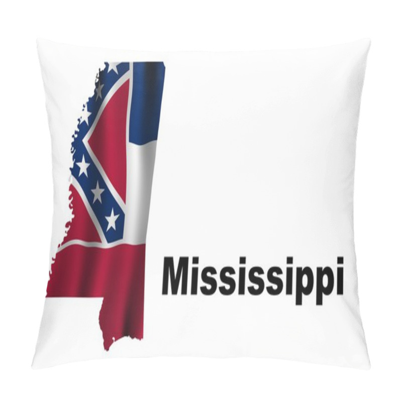 Personality  Flag Of Mississippi Pillow Covers