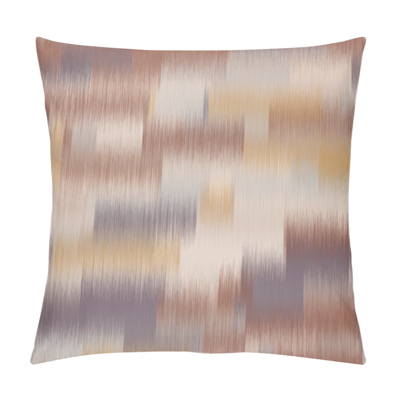 Personality  Modern Ikat Horizontal Stripe Seamless Repeat Vector Pattern Swatch In Desert Terra Cotta Colors.  Ancient Indonesian Weaving Technique. Ombre, Gradient, Colorful. Pillow Covers