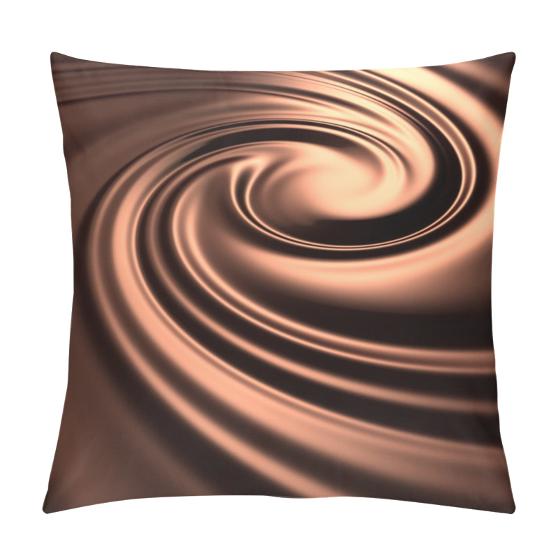 Personality  Abstract Chocolate Swirl Background Pillow Covers