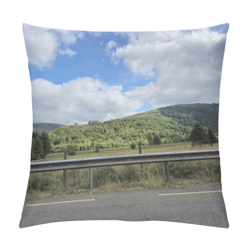 Personality  Highway And Green Hills Of Ireland, Beautiful Landscapes Pillow Covers