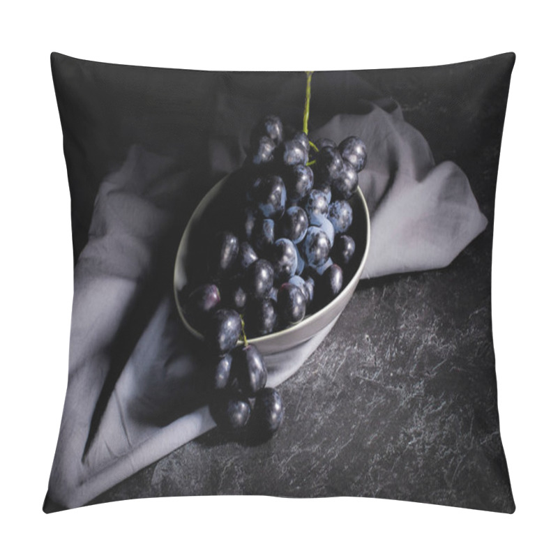 Personality  Ripe Grapes In Bowl Pillow Covers