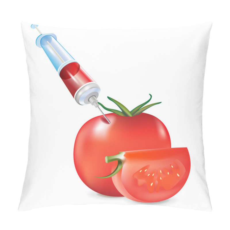 Personality  Genetic Modification Of Vegetable; Tomato And Syringe Pillow Covers