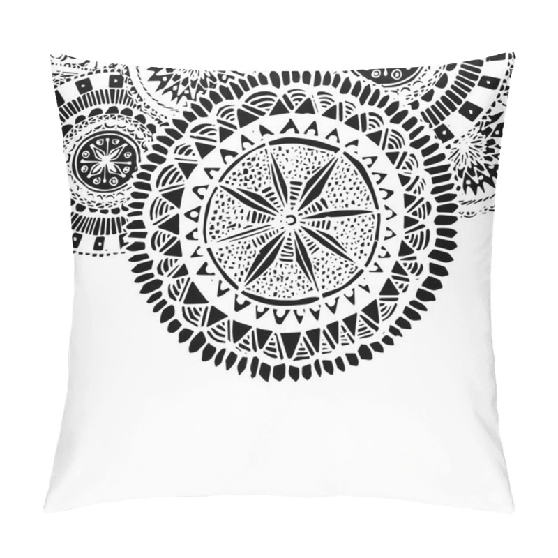 Personality  Black And White Ornate Hand Drawn Doodles Pillow Covers