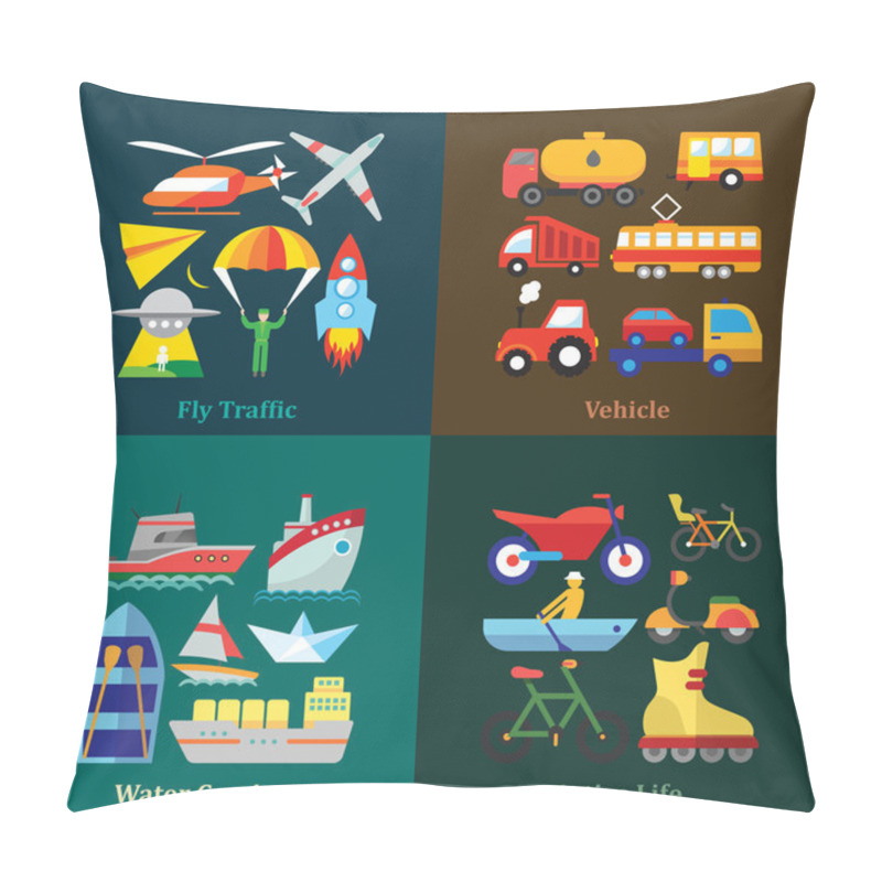 Personality  Transport Use Pillow Covers