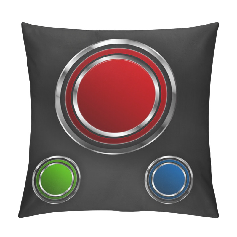 Personality  Buttons Set Vector Illustration Pillow Covers