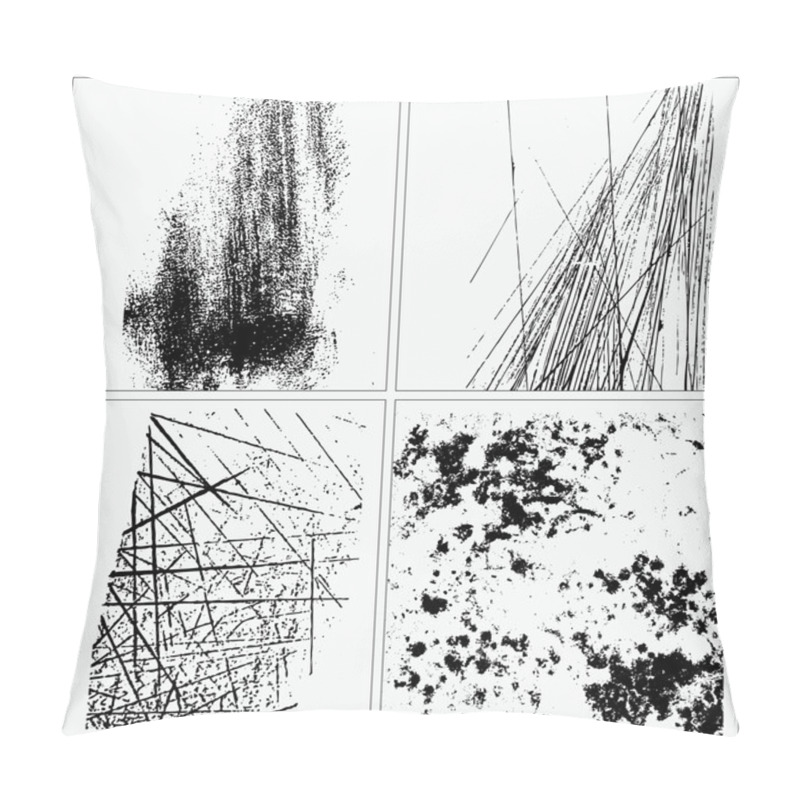 Personality  Collection Of Grunge Textures Pillow Covers