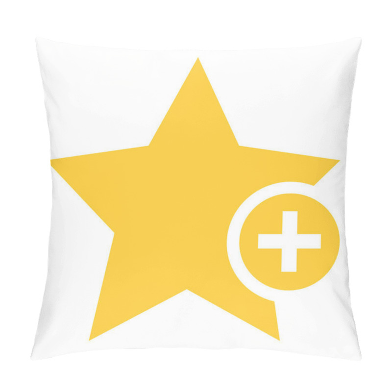 Personality  Flat Star Icon Favorite Sign Bookmark Button Pillow Covers