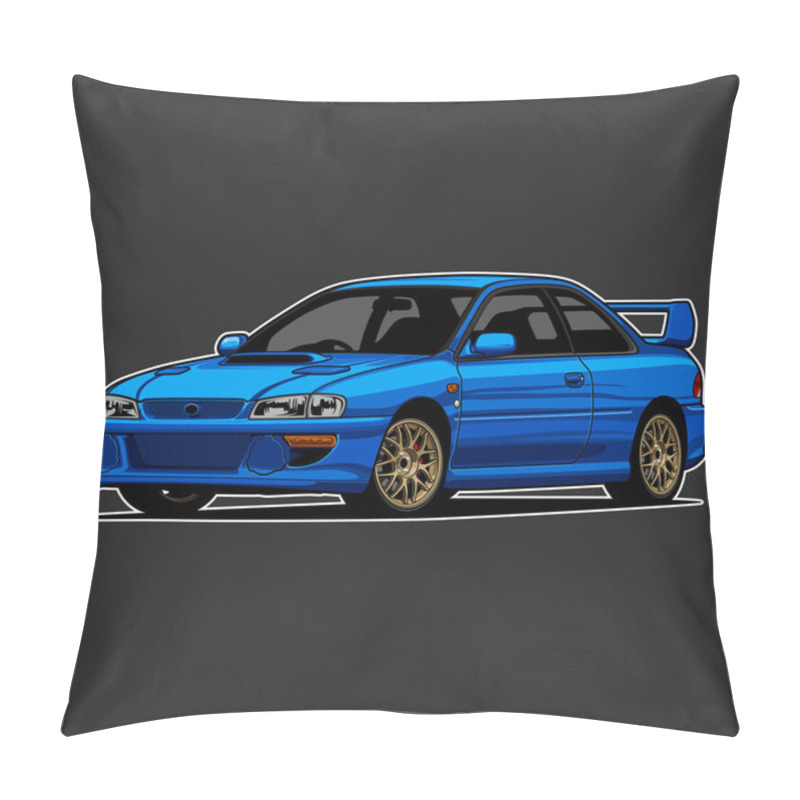 Personality  Car Vector Illustration For Conceptual Design Pillow Covers