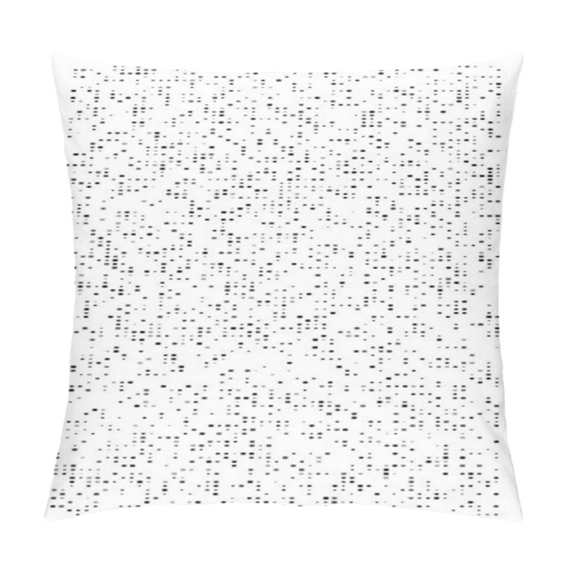 Personality  Random Squares Mosaic Pattern. Pixelated, Fragmentation Halftone Pillow Covers