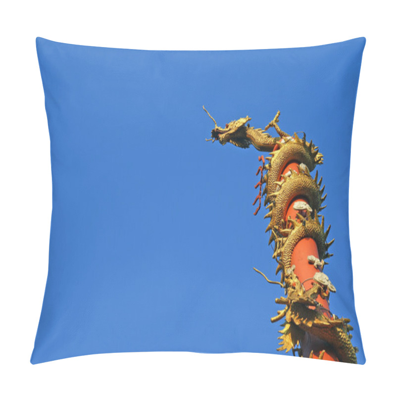 Personality  Chinese Dragon Under Blue Sky Pillow Covers