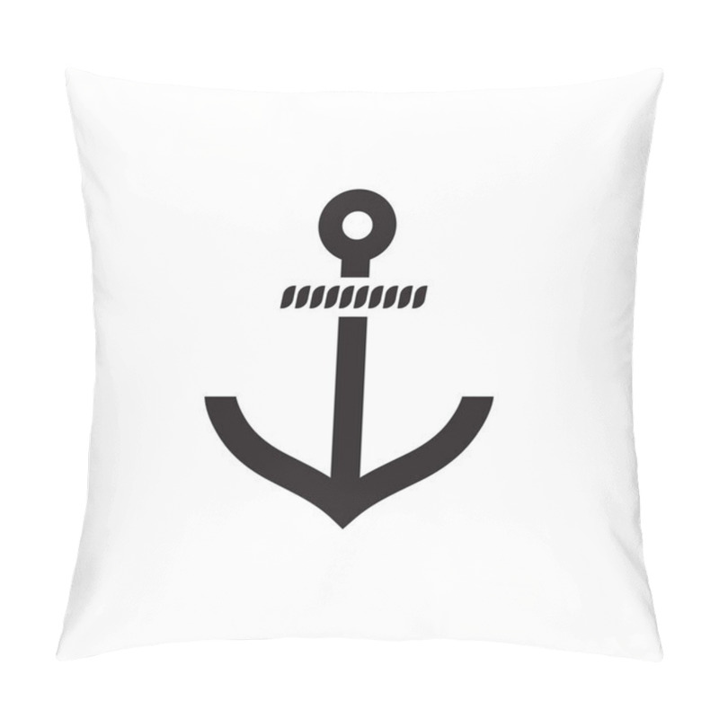 Personality  Anchor Icon Graphic Design Template Vector Illustration Pillow Covers