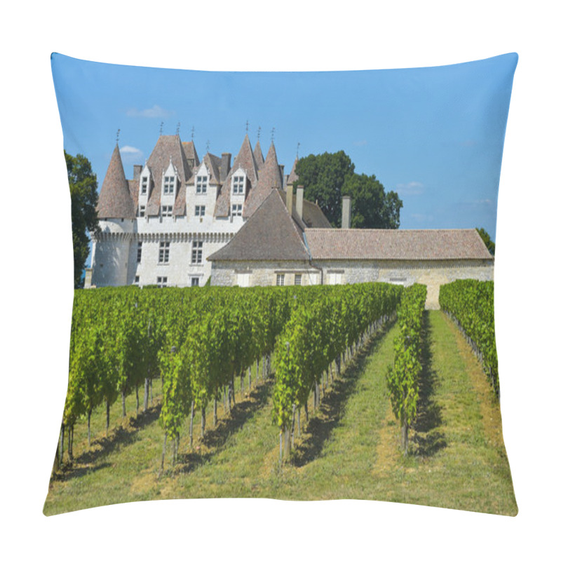 Personality  Castle Montbazillac-Vineyard Of Bergerac-Dordogne-France Pillow Covers