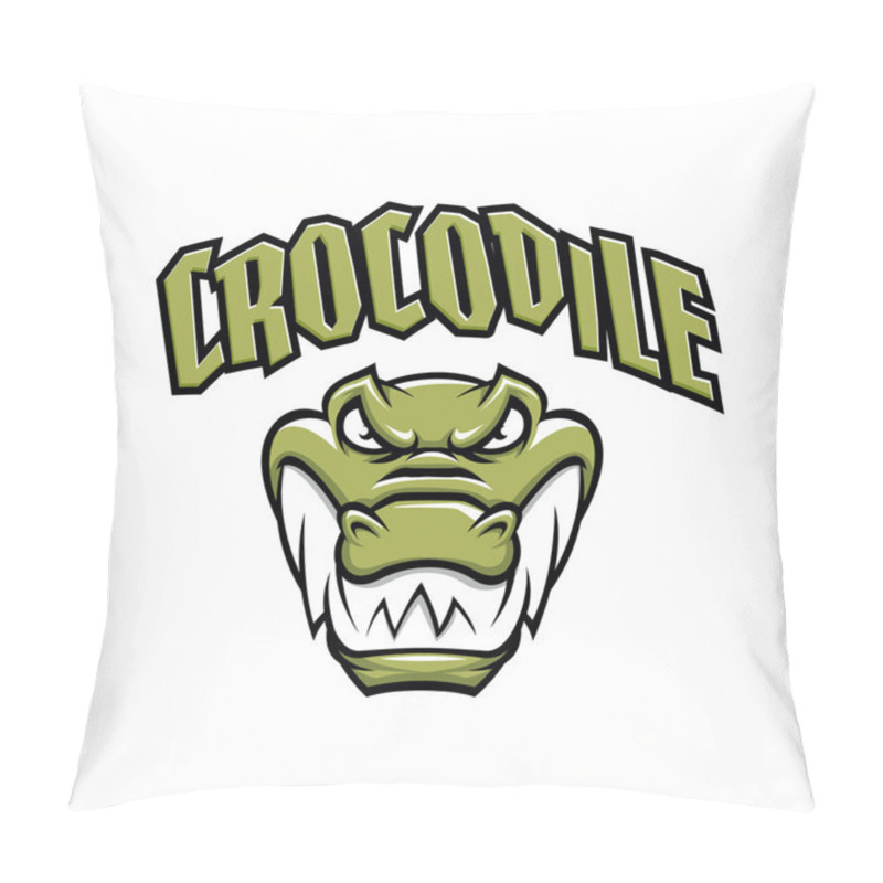 Personality  Grenn Crocodile Head Mascot Pillow Covers