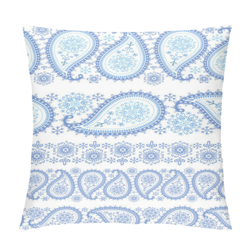 Personality  Winter Paisley Seamless  Pattern Pillow Covers