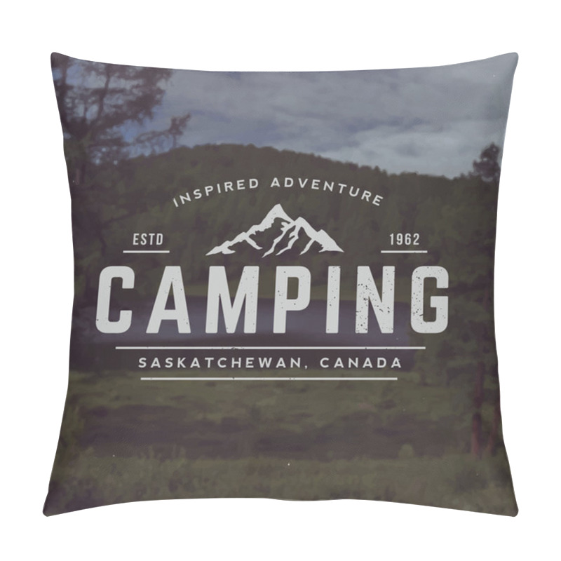 Personality  Vector Camping Emblem Pillow Covers