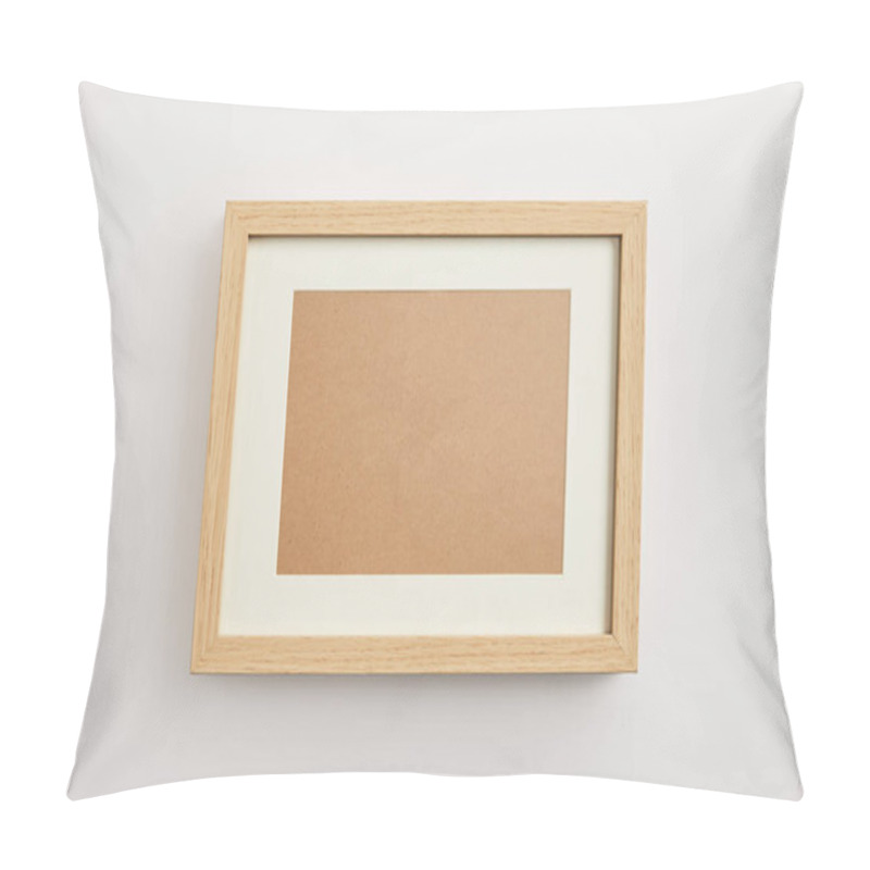 Personality  Wooden Decorative Frame On White Background  Pillow Covers