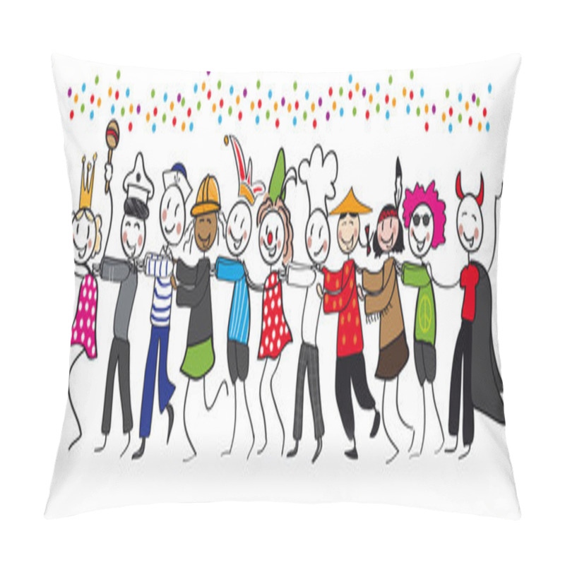 Personality  People Celebrating Carnival - 	In Disguise Pillow Covers