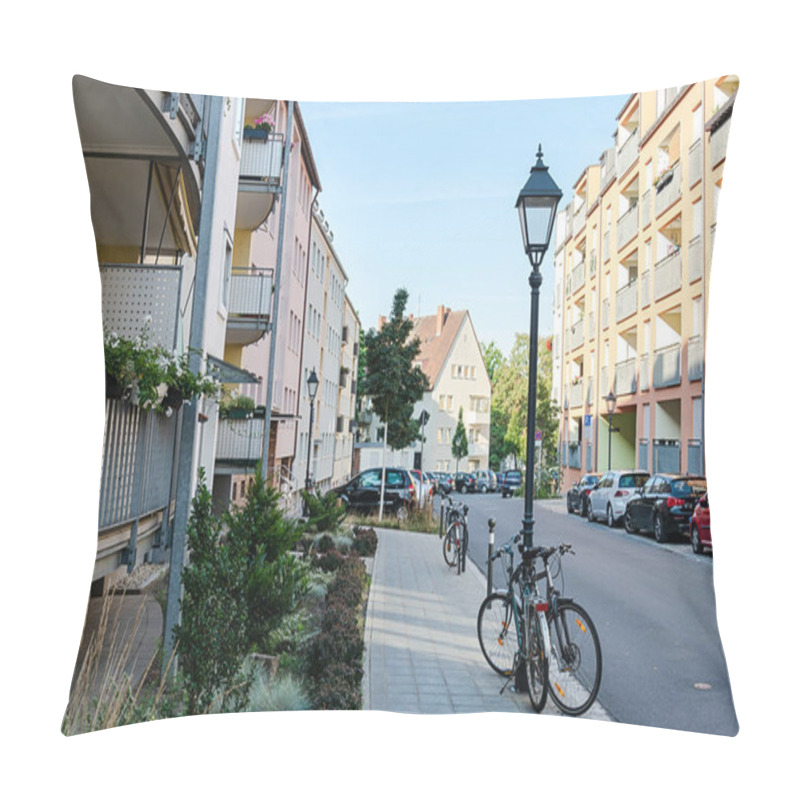 Personality  Cozy Courtyard With A Low-rise Building In Nuremberg Germany Pillow Covers