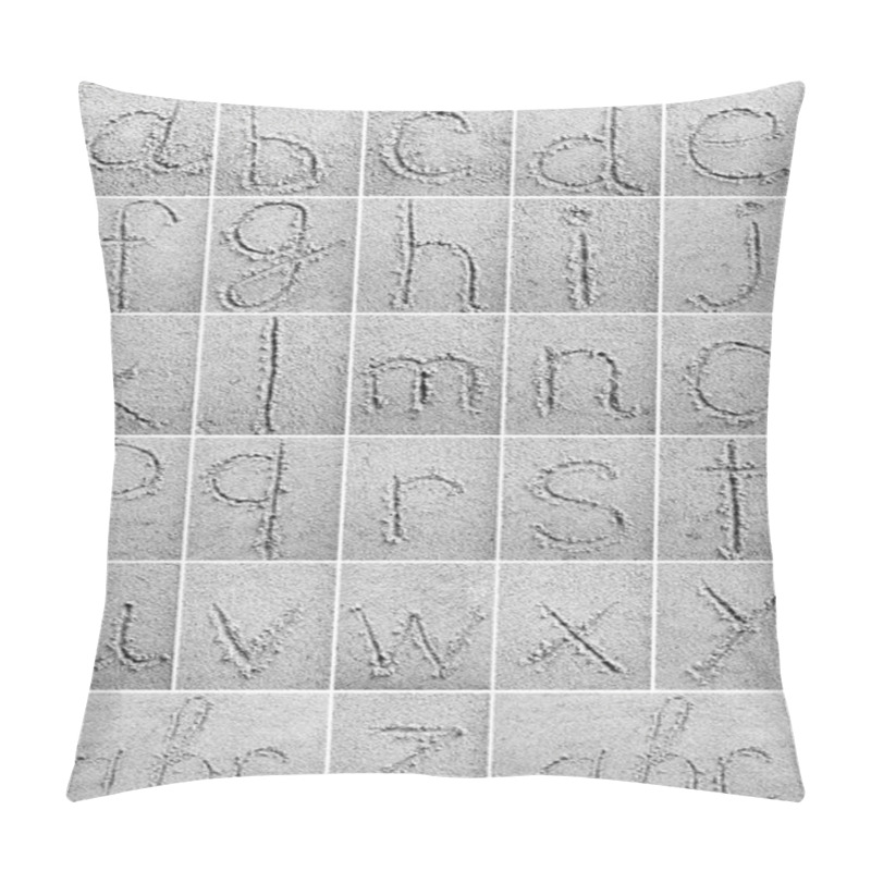 Personality  Handwritten Alphabet Letters Pillow Covers